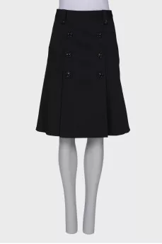 Black skirt with buttons
