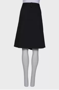Black skirt with buttons