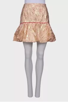 Skirt with golden pattern