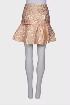 Skirt with golden pattern