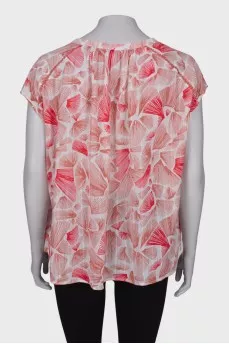 Loose print blouse