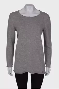 Gray wool sweater