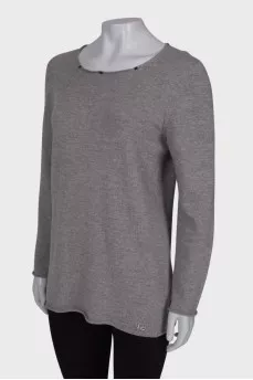 Gray wool sweater