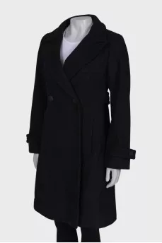 Wool coat with tag