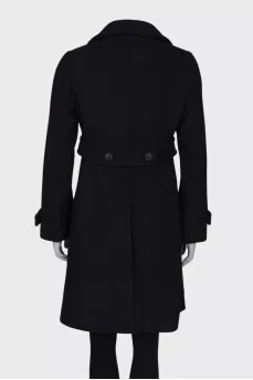 Wool coat with tag