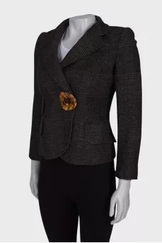 Glen weave jacket