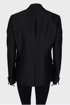 Black single-breasted jacket