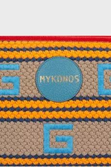 Textile knitted clutch