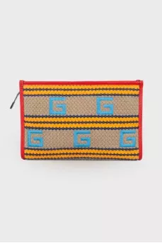 Textile knitted clutch