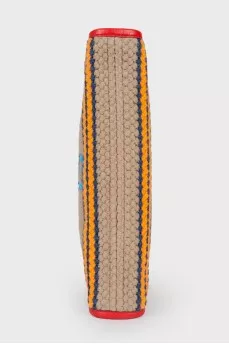 Textile knitted clutch