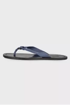 Men's black slippers