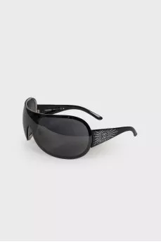 Black sunglasses with rhinestones