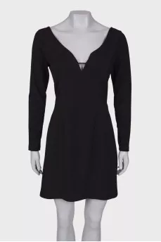 Open back dress with tag