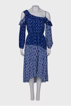 Print maxi dress with tag