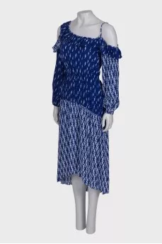 Print maxi dress with tag
