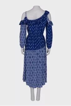 Print maxi dress with tag