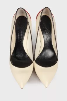 Milk Red heeled shoes
