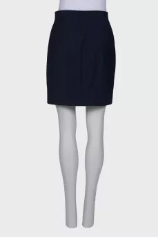 Blue skirt with buttons on the side