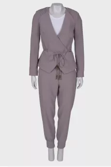 Graphite coloured suit