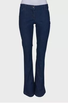 Navy blue flare jeans