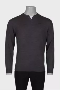 Gray men's jumper