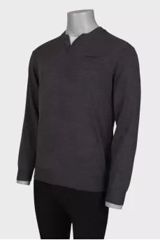 Gray men's jumper