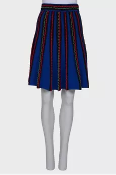 Patterned A-line skirt