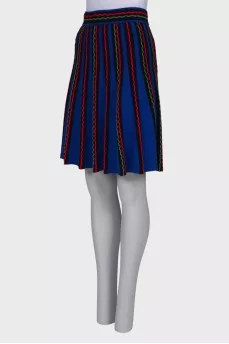 Patterned A-line skirt