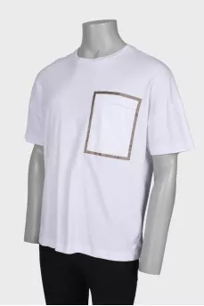 Men's white T-shirt