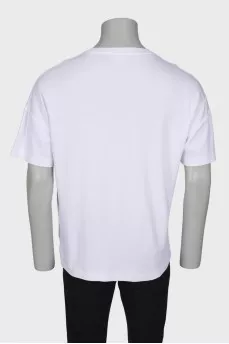 Men's white T-shirt