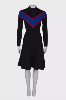 Collar fitted dress