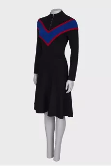 Collar fitted dress