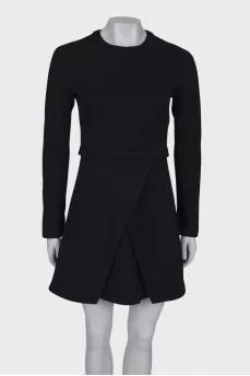 Black wrap dress
