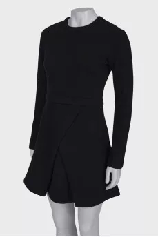 Black wrap dress