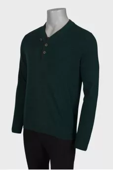 Dark green men's jumper