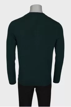 Dark green men's jumper