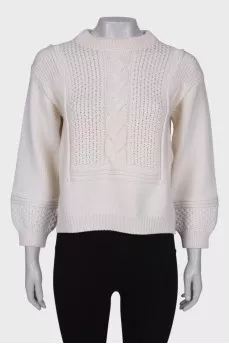 Knitted wool sweater