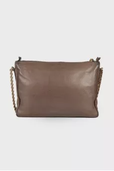 Chain leather bag