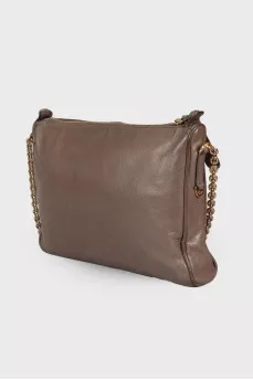 Chain leather bag