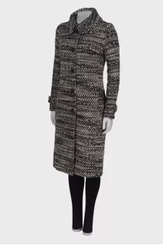 Wool tweed coat