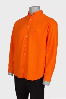 Men's shirt in bright orange