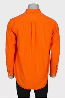 Men's shirt in bright orange