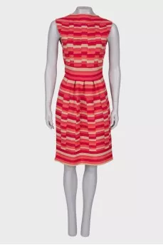 Striped midi dress