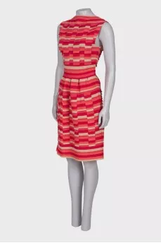 Striped midi dress