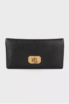 Black leather wallet