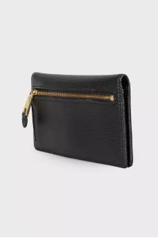 Black leather wallet