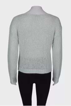 Mint knitted sweater
