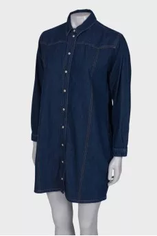 Denim shirt dress