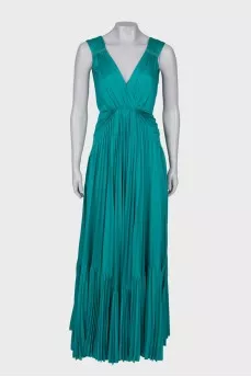 Pleated maxi dress