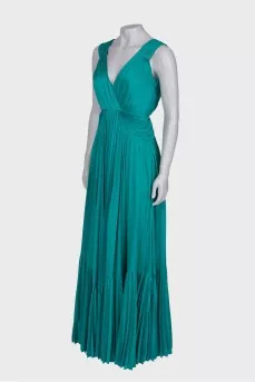 Pleated maxi dress